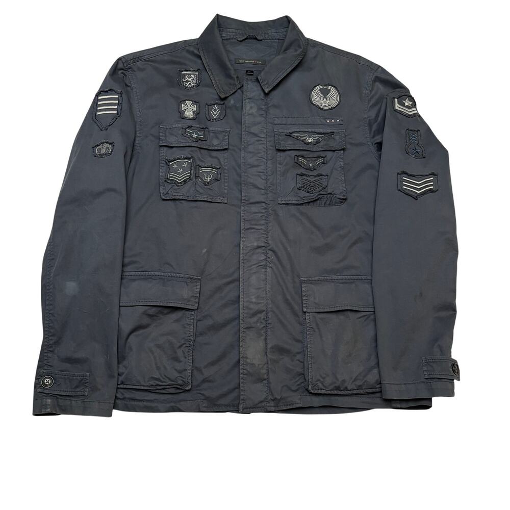 John Varvatos Star USA Military Patch Field Jacket Men's XL Utility Streetwear